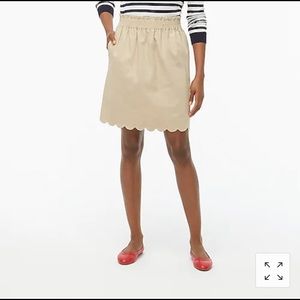 J.Crew Scallop hem skirt - NEW WITH TAGS!